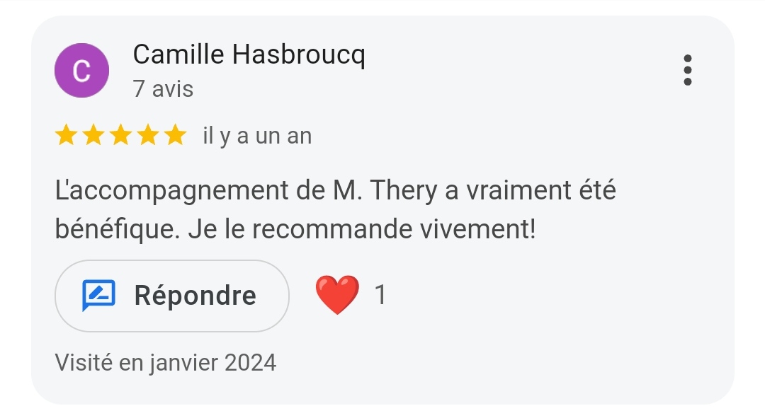 avis thérapeute accompagnement relation et recommandation