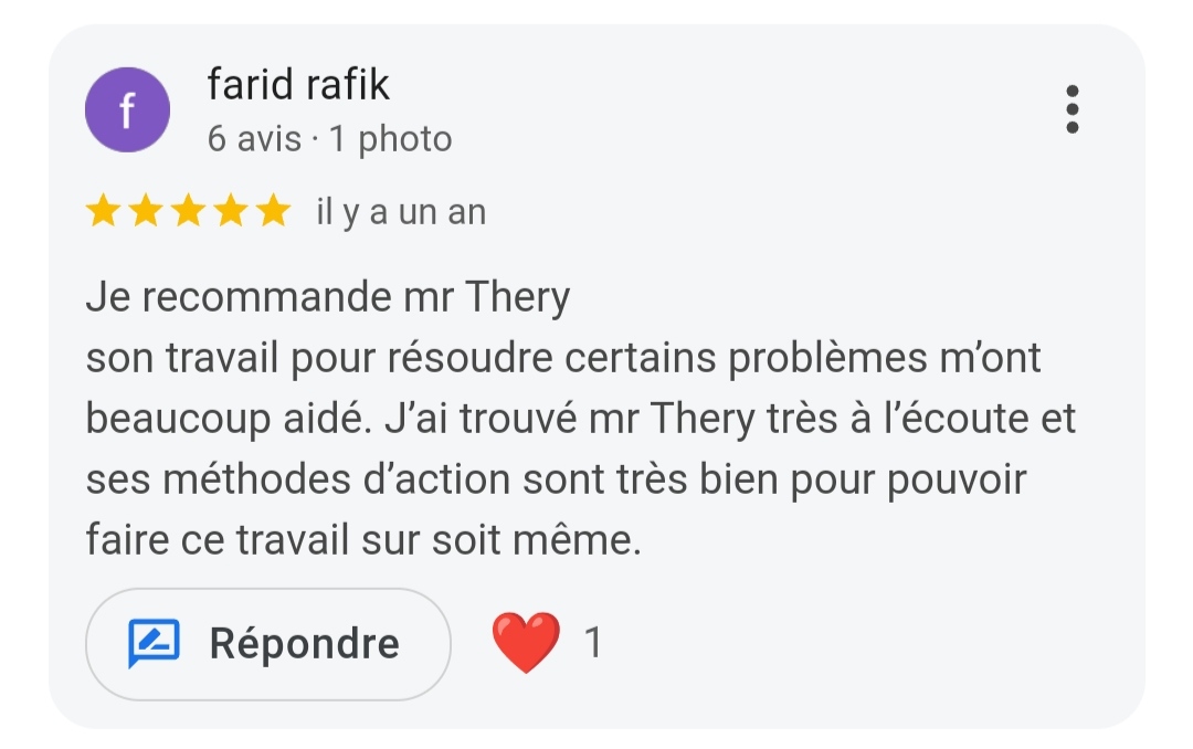 avis thérapeute accompagnement relation et recommandation